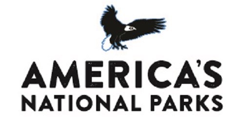 America's National Parks text with a bald eagle