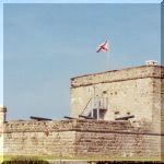 Ft Matanzas stands stark against the low landscape of the Matanzas River.