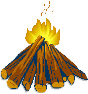 drawing of a campfire