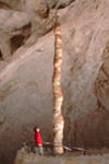 Witch’s Finger on the Natural Entrance Route in Carlsbad Cavern.