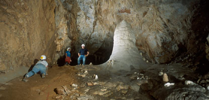 Plan on getting a bit dirty on the Hall of the White Giant Tour in Carlsbad Cavern.