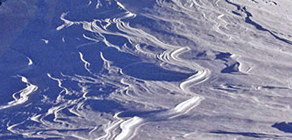 Drifting snow in Cedar Breaks National Monument.