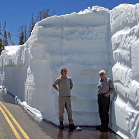 Plowing Hwy 148 in May 2005