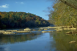 Shoals on the Chattahoochee River