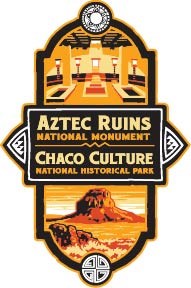 The shared logo for Aztec Ruins National Monument and Chaco Culture National Historical Park.