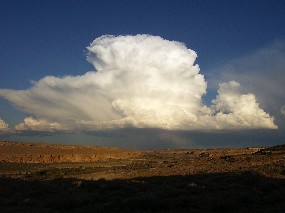 Photo of cloud over Pueblo Bonito