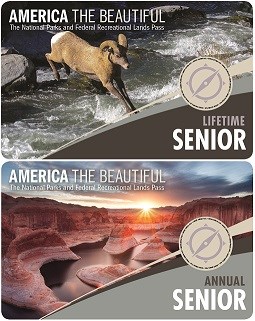 New 2017 Lifetime and Annual Senior Passes depicted