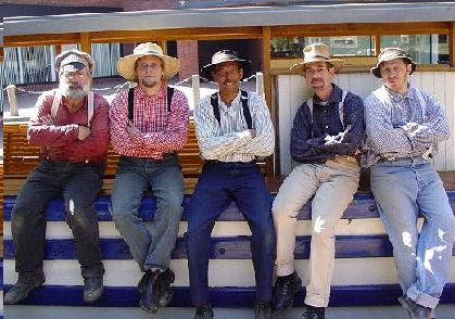 Photo of Ranger boatmen in Georgetown.