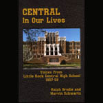 Cover of book by Ralph Brodie features a photograph of Little Rock Central High School.