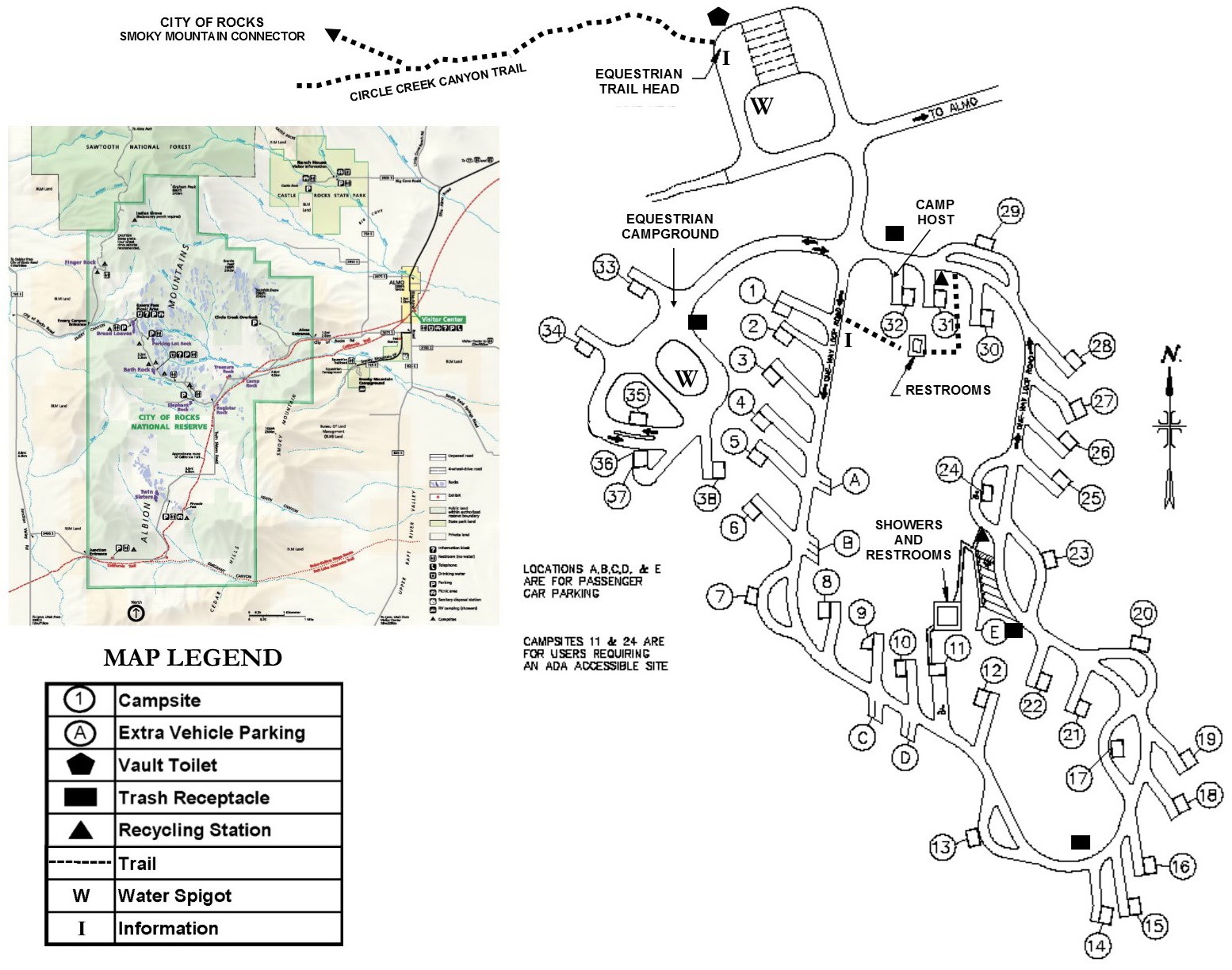 Smoky Mountain Campground - City Of Rocks National Reserve (U.S 