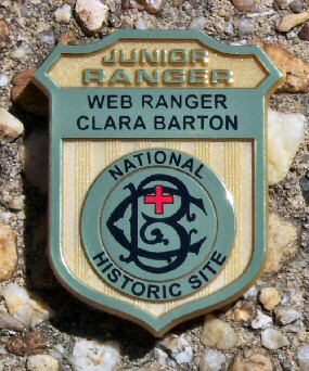 Clara Barton National Historic Site Junior Ranger, Web Ranger Badge