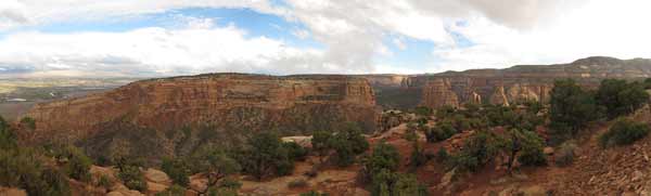The view from the Book Cliff Shelter.