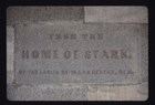 Home of Stark Commemorative Stone