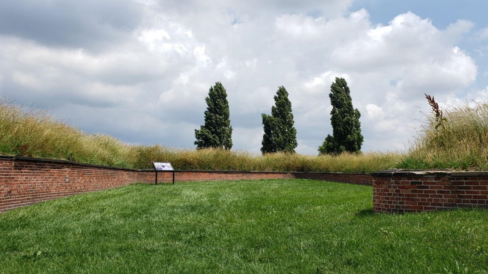A view of bastion 1 from the visitor entrance.