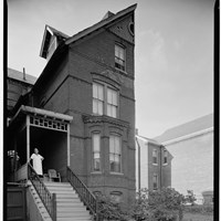 Black and white photo of the Mary Church Terrell house, circa 1933. 