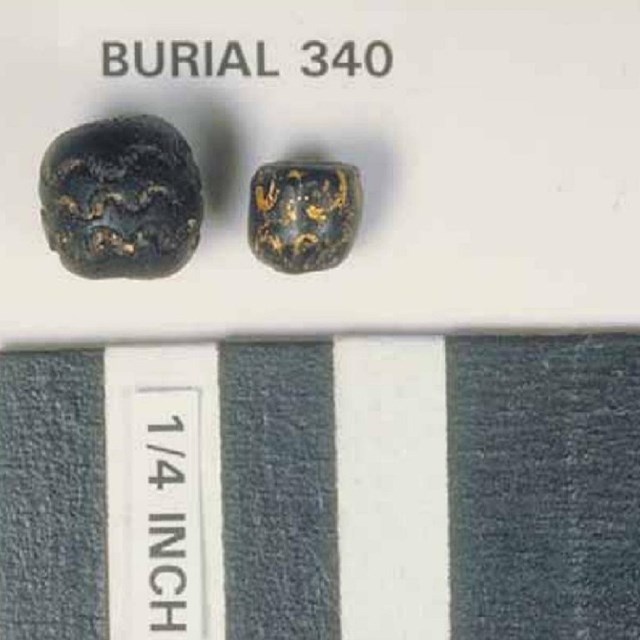 Burial 340 glass bead artifact
