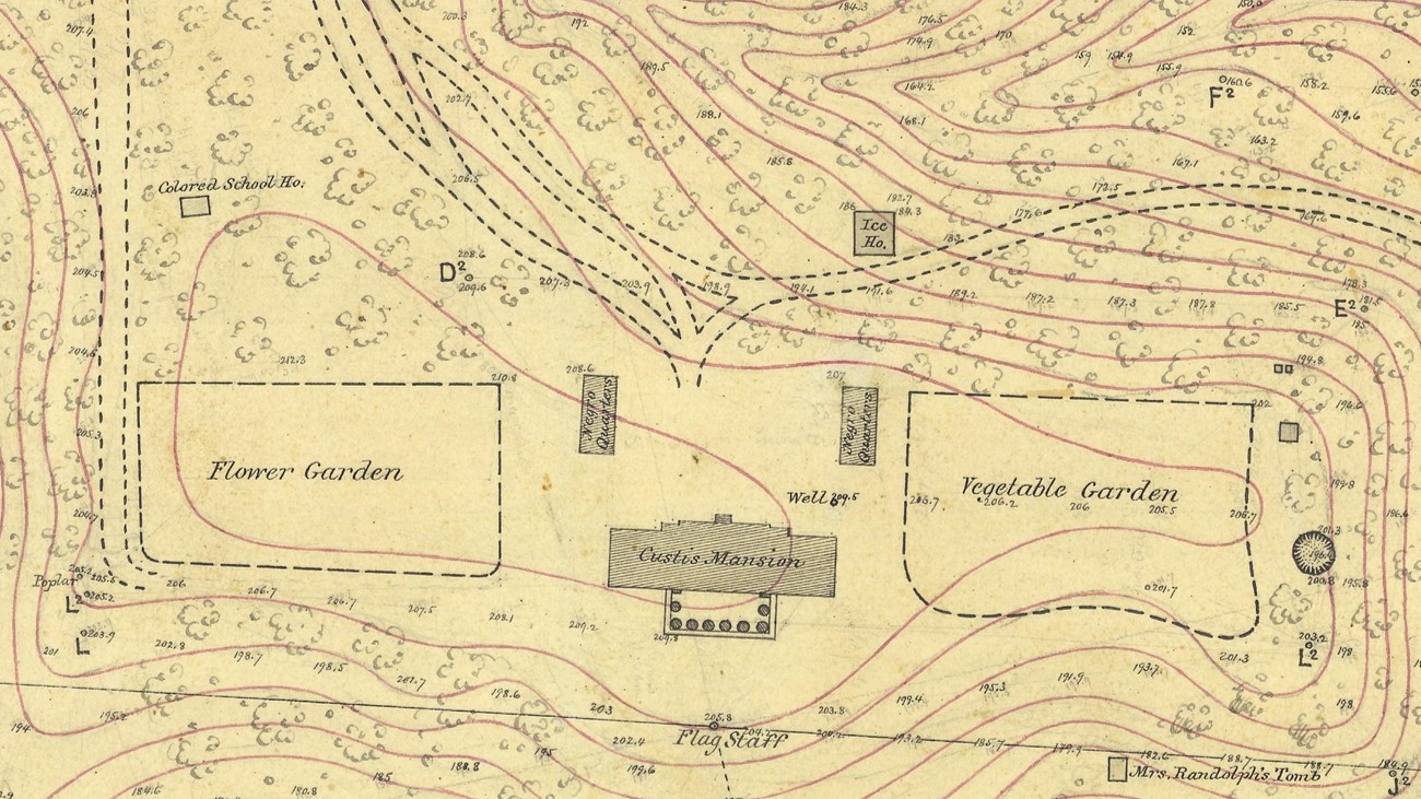 A map of Arlington House