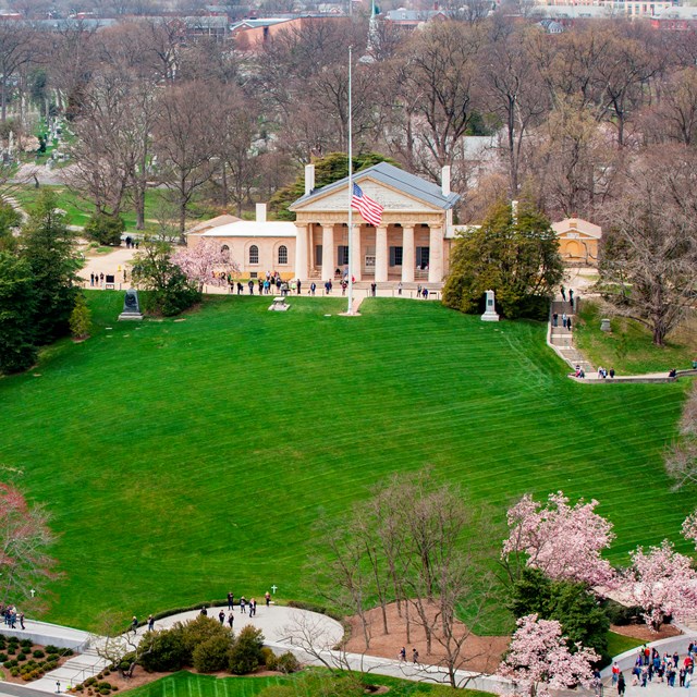 Arlington House in Spring