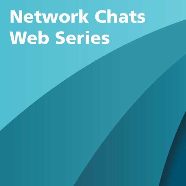 Chesapeake Gateways Network Chats in white on blue background.