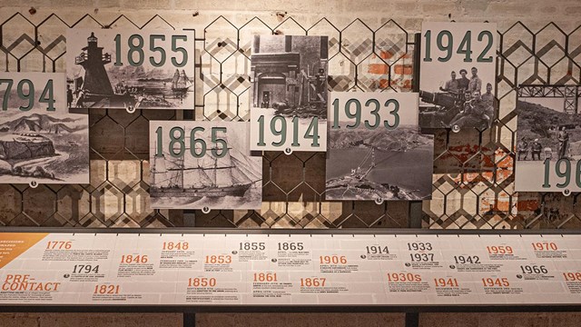 exhibit timeline of fort point