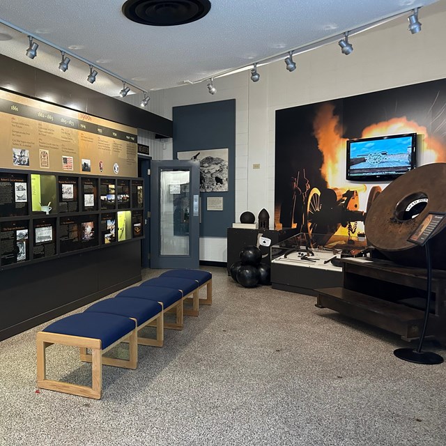 interior view of exhibits 