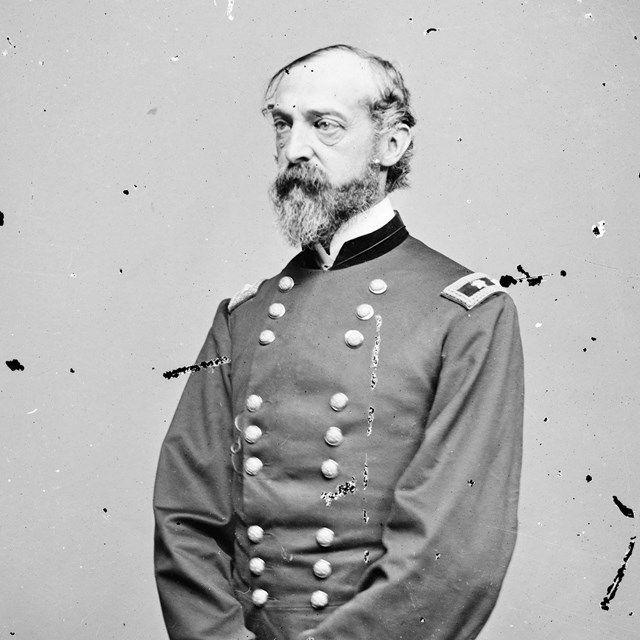 Black and white photo of United States Civil War General George Meade