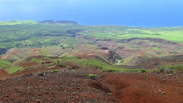 view of Nu'u from makai