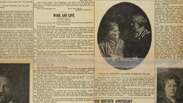 1911 Newspaper discussing Tubman's involvement in the women's suffrage movement