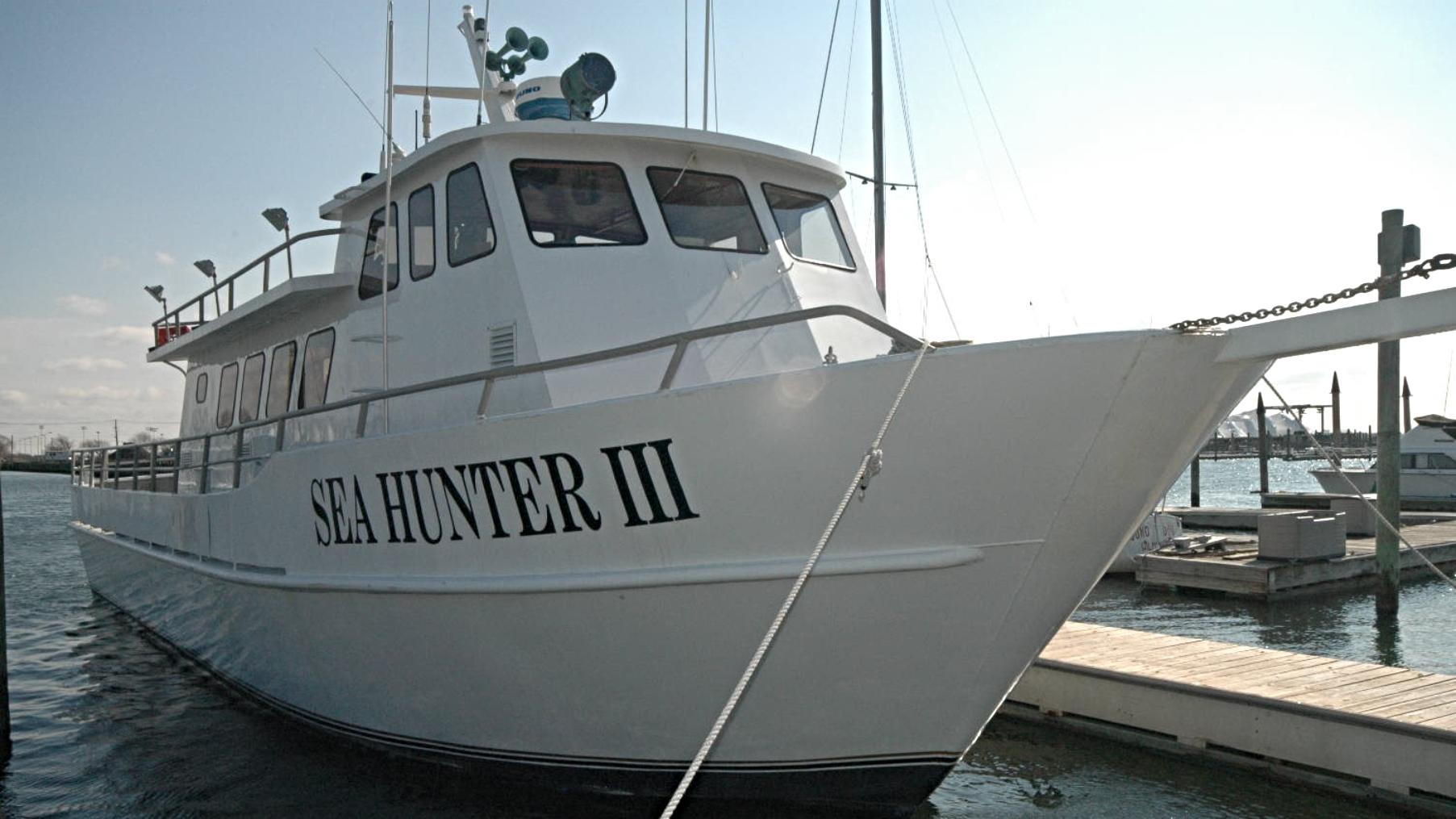 SEA HUNTER III docked. 