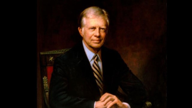 Official White House portrait of Jimmy Carter.