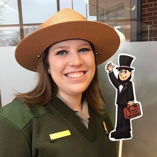 Park Ranger smiling with a 