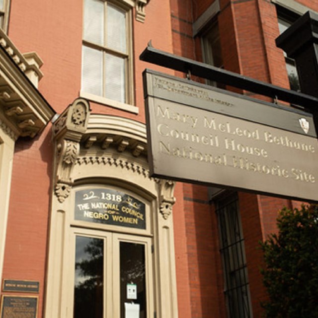 Front facade of the Mary McLeod Bethune Council House NHS