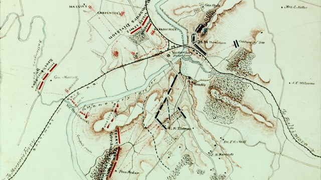 Hotchkiss Map of the Battle of Monocacy