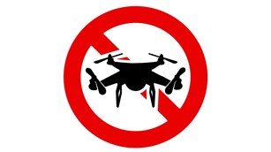 Unmanned Aircraft are prohibited symbol.