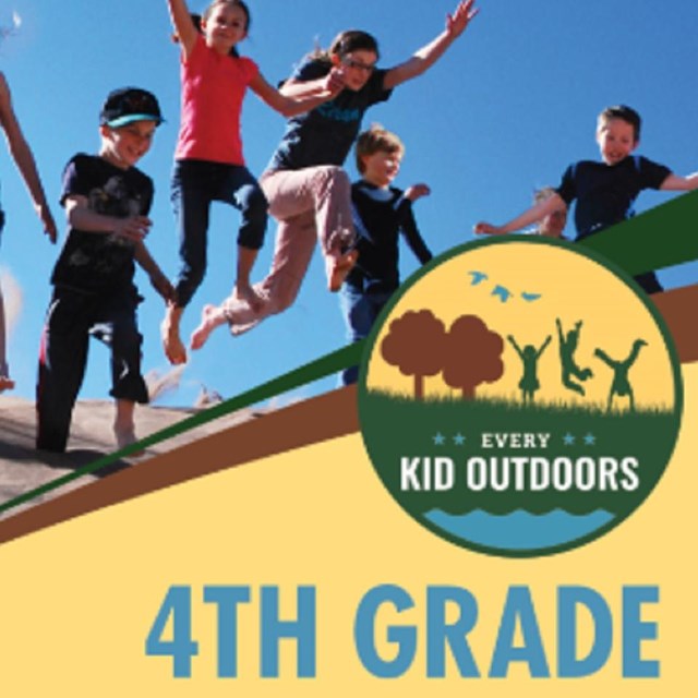 Every Kid Outdoor Pass showing children jumping in the air