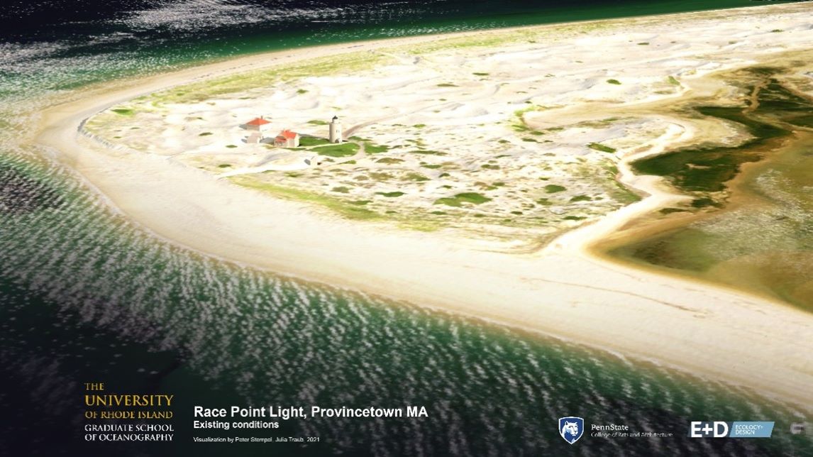 Visualization of Race Point Light in Provincetown, MA, in normal conditions.