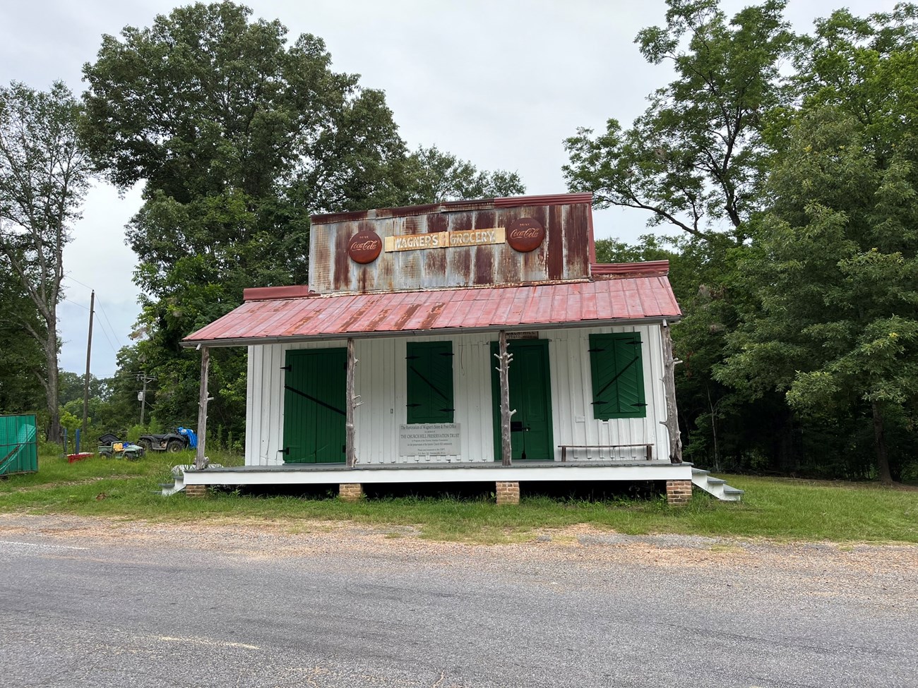 The front of Wagner's Store before renovation.