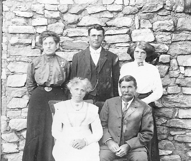 Group portrait of the Erickson family