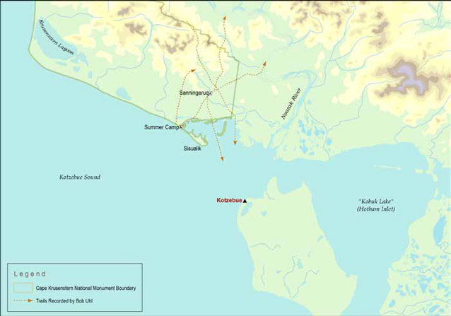 a map of the Kotzebue area