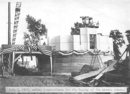 Cornerstone laying of Perry's Victory and International Peace National Memorial