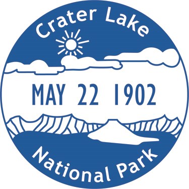 Crater Lake Passport Stamp with Date Filled In