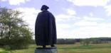 The sttue of general von Steuben looks out over the Grand Parade at Valley Forge.
