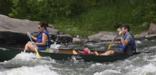 The Upper Delaware's mild rapids and quiet pools are ideal for canoeing, kayaking, or rafting.