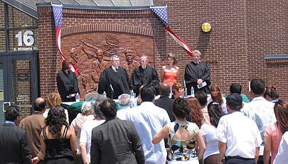 Participants are sworn in as new United States citizens.