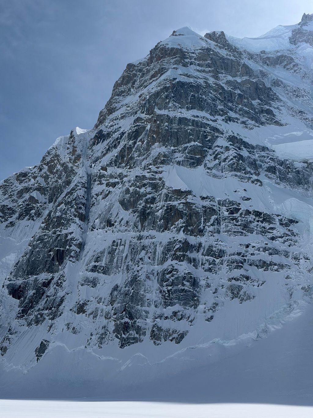 Thanks to Jingyi Zhang for the photo capturing conditions on the North Buttress of Mt. Hunter this last week.