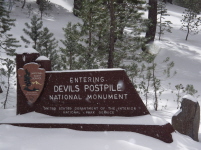 Visitors to the Monument in the fall should be ready for snow at any time.