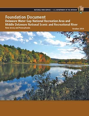 Delaware Water Gap Foundation Document cover page with photo of Delaware River in fall.