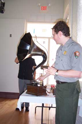 Sound Recording curator Jerry Fabris explains how a wax cylinder record is made.