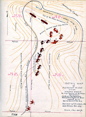 Ellison Orr Map of Marching Bear Mound Group
