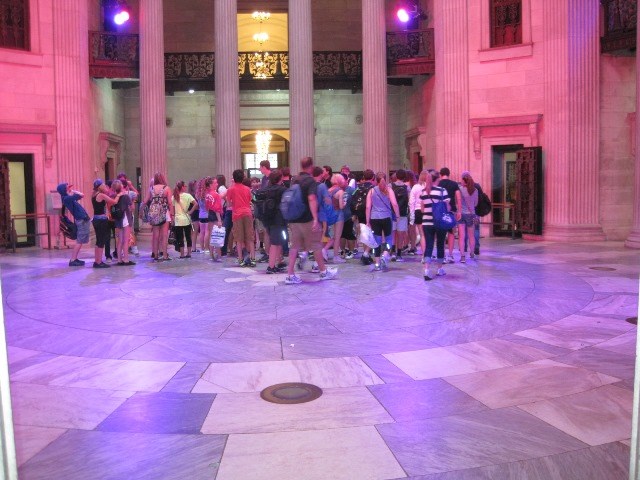 Visitors at Federal Hall